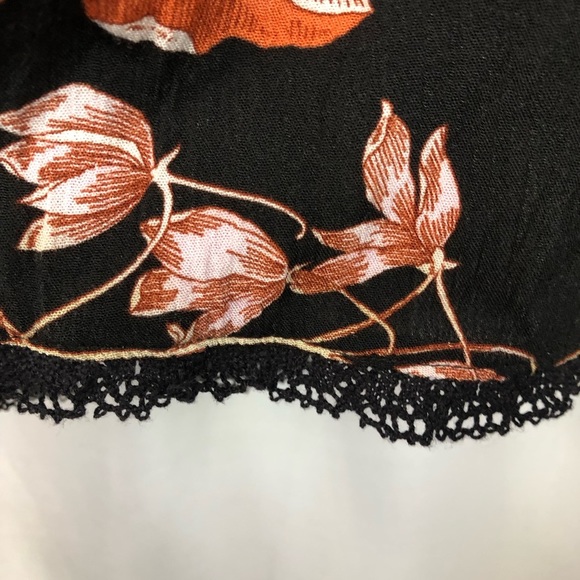 Knox Rose Women’s Jacket Floral Lace Loose Fit Tie Closure Ruffles Comfy - Picture 7 of 8